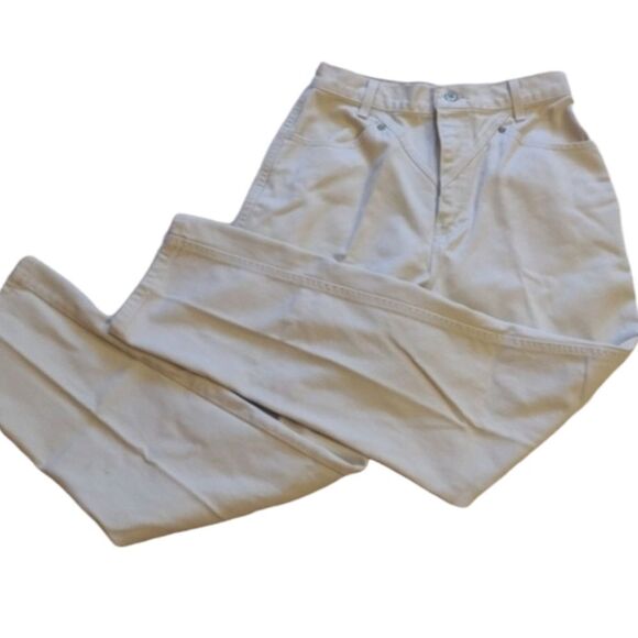 Vintage Ozark Mountain Bareback Western Jeans high rise pinch waist cream 11 - Picture 1 of 10